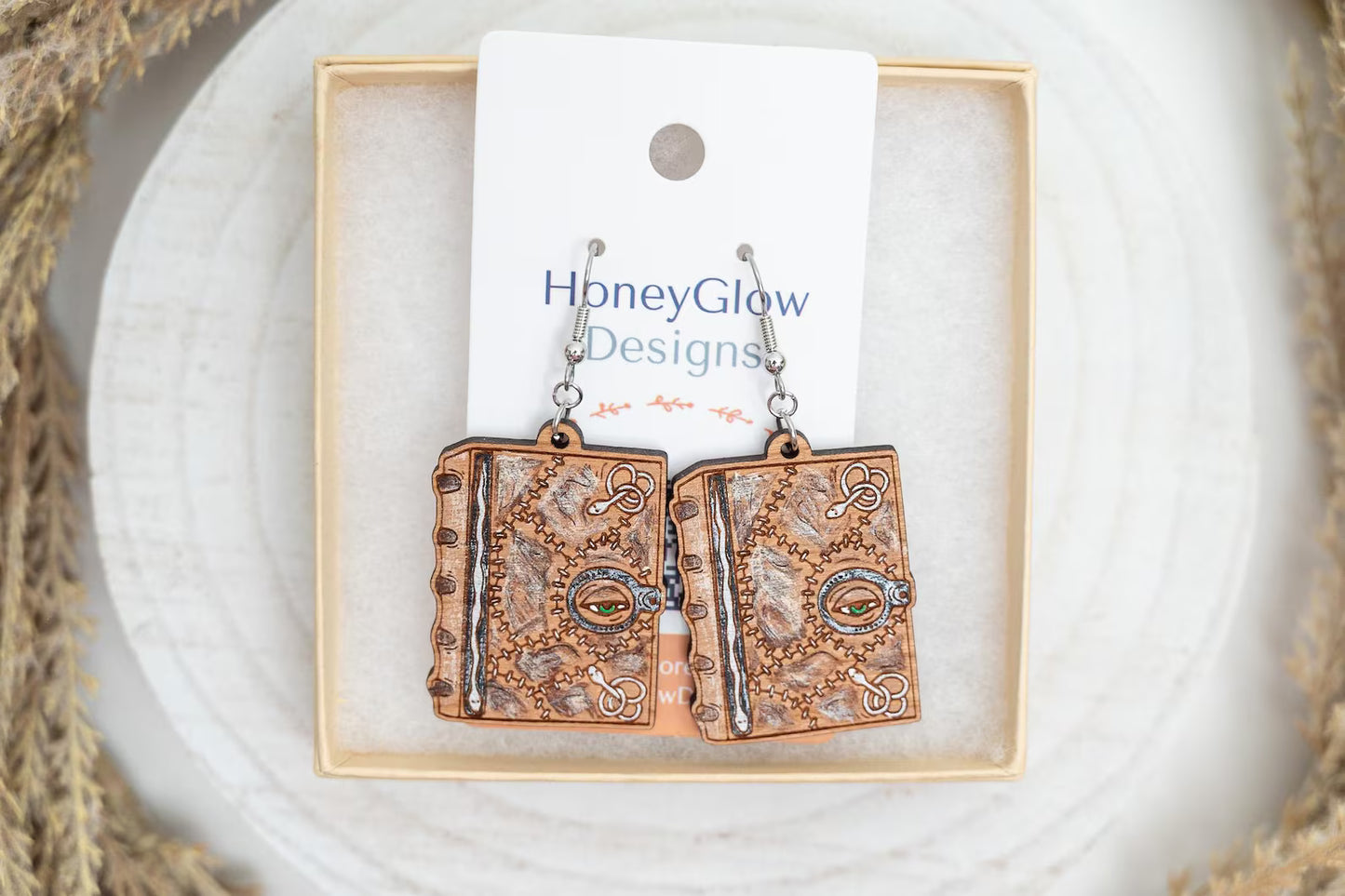 Hocus Pocus Spell Book Earrings