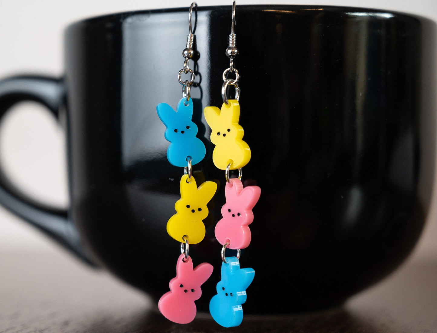 Easter Peep Earrings - Easter Bunny Earrings
