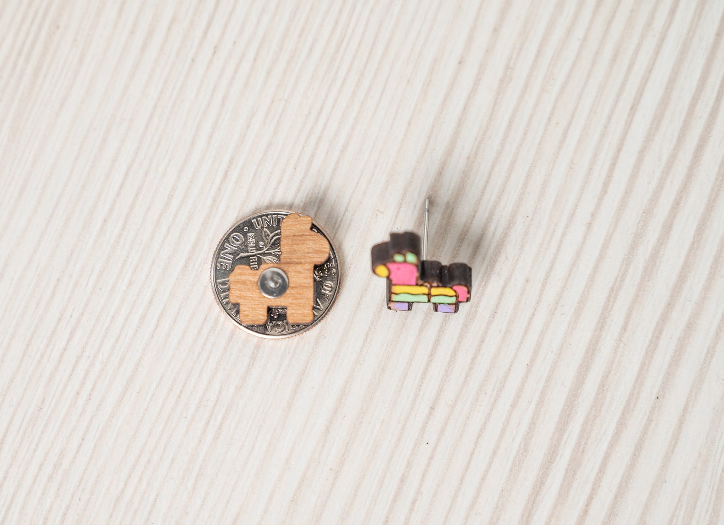 Llama Pinata Stud Earrings/Cinco De Mayo Earrings