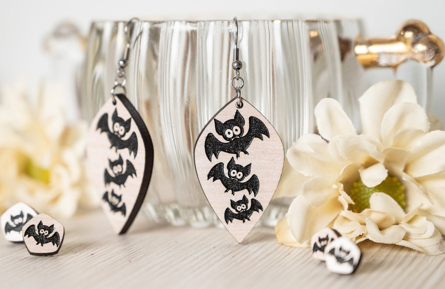Halloween Bat Earrings - Bat Dangle Earrings - Bat Stud Earrings - Cute Bat Earrings