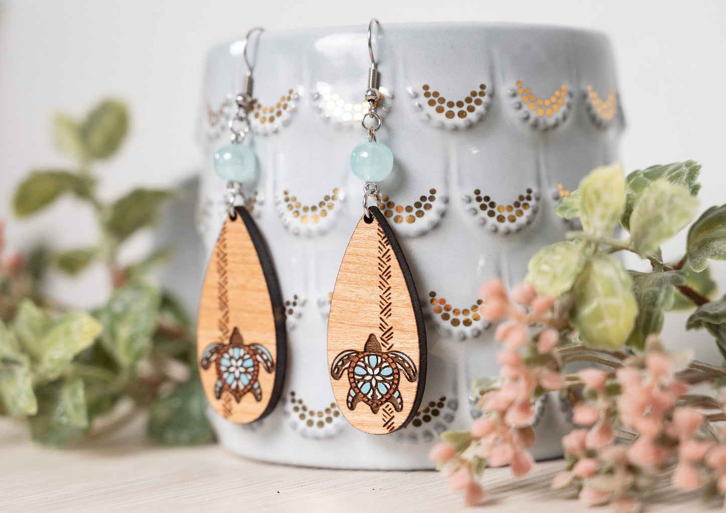 Turtle Earrings/ Summer Earrings/Beach Earrings
