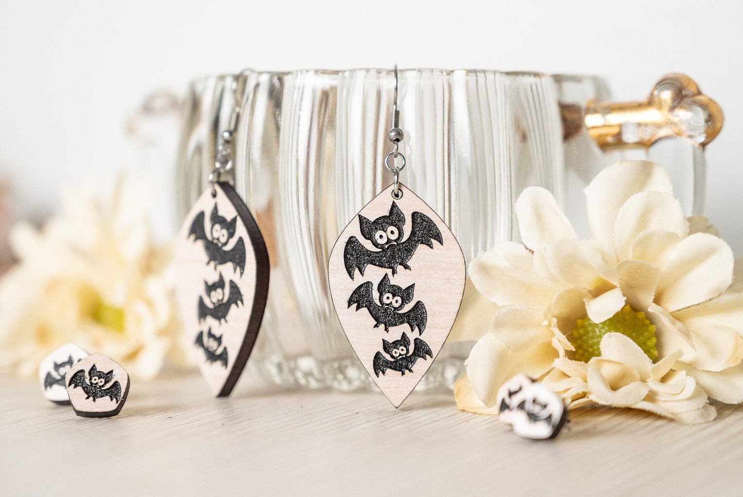 Halloween Bat Earrings - Bat Dangle Earrings - Bat Stud Earrings - Cute Bat Earrings