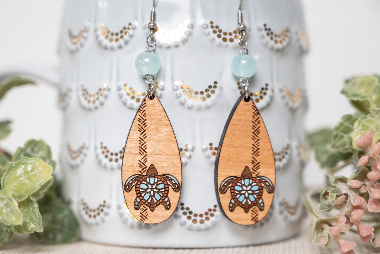 Turtle Earrings/ Summer Earrings/Beach Earrings