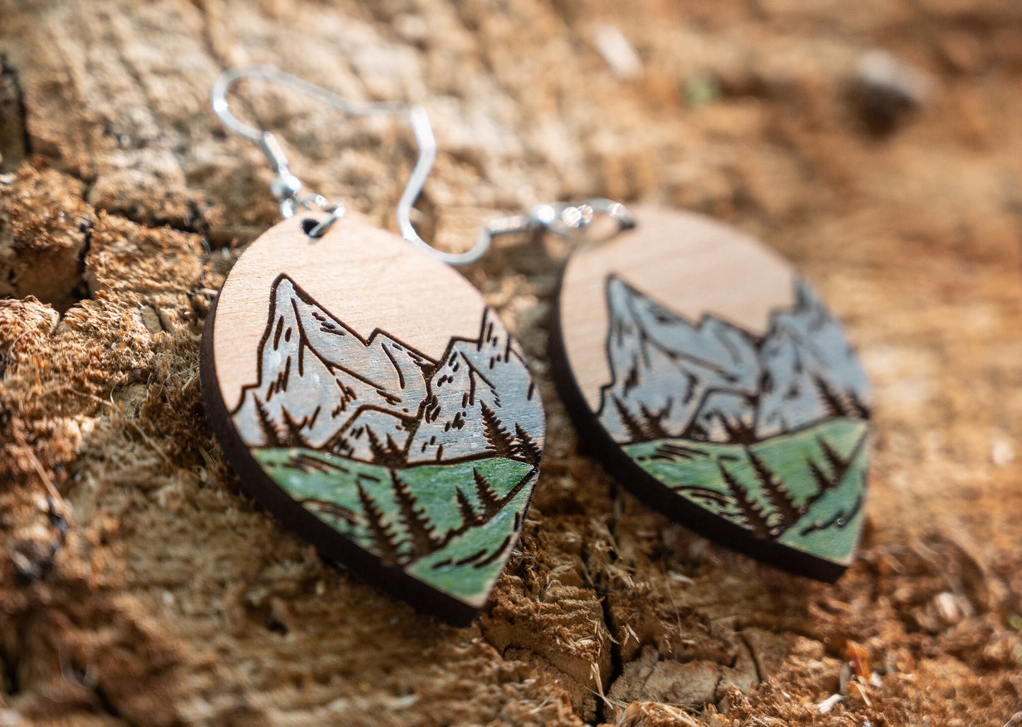Mountain Scene Earrings