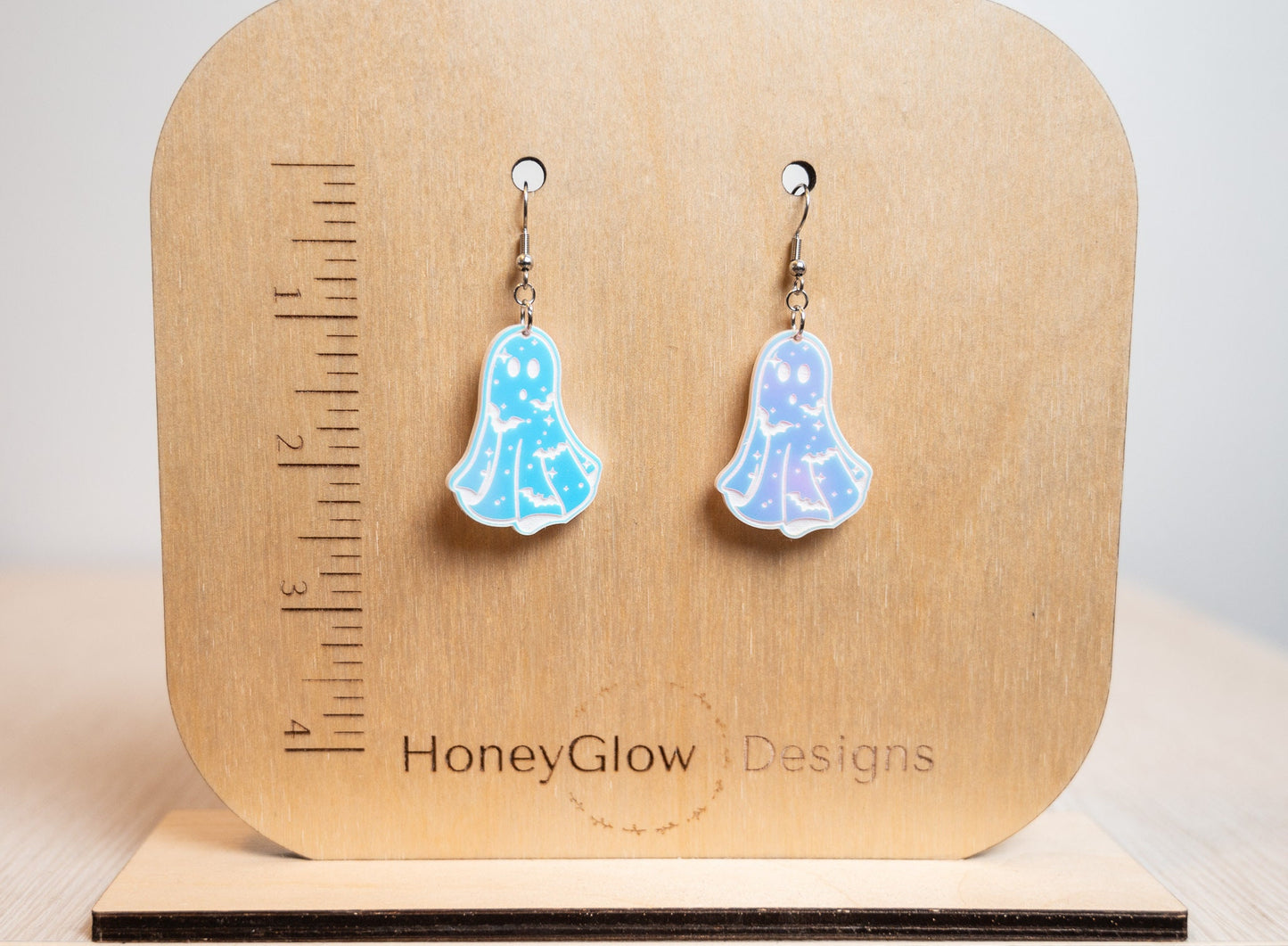 Halloween Ghost Earrings - Ghost Bat Earrings - Cute Ghost Earrings for Halloween