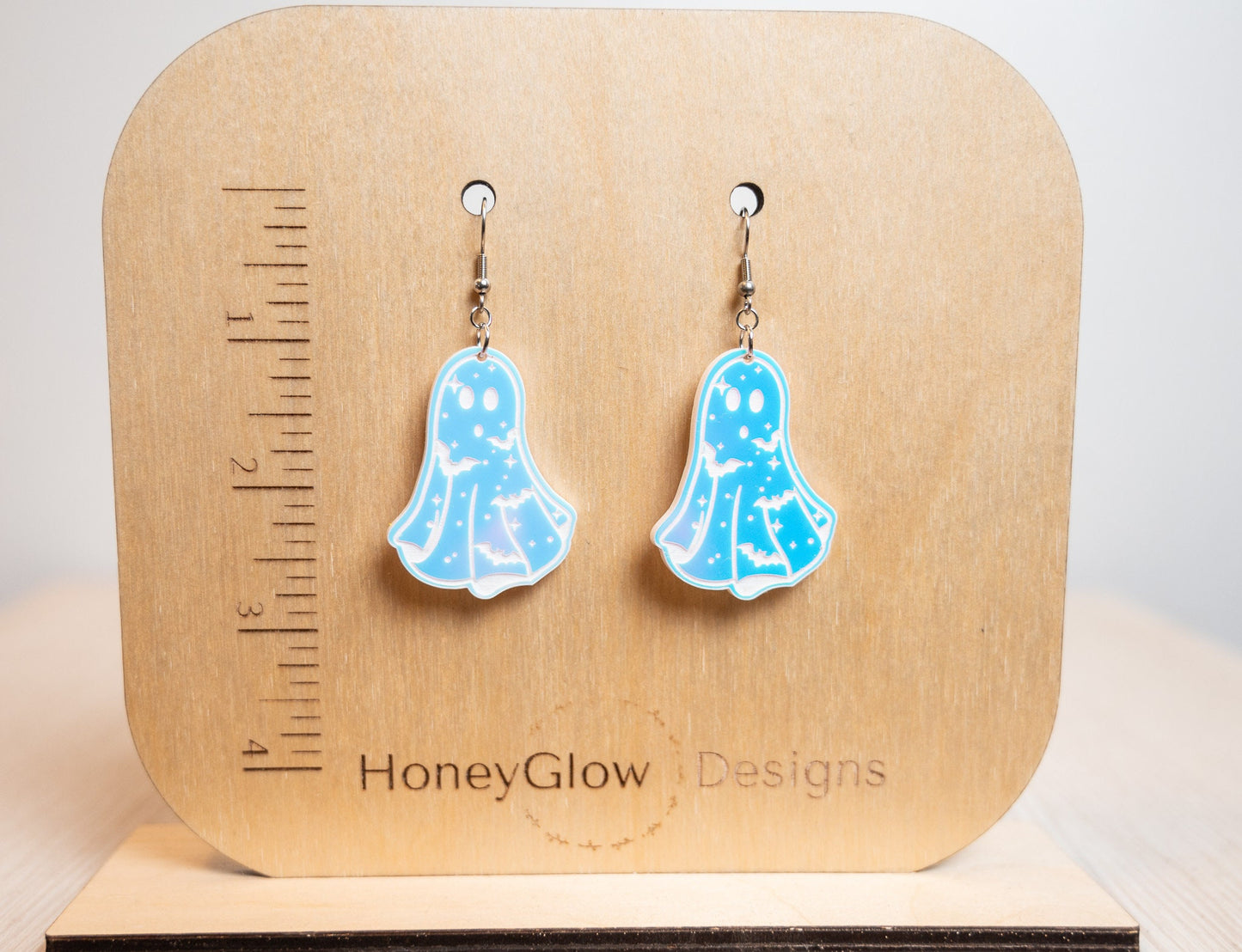 Halloween Ghost Earrings - Ghost Bat Earrings - Cute Ghost Earrings for Halloween