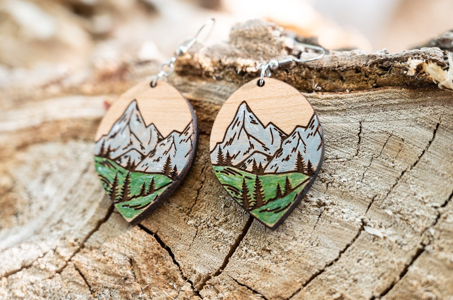 Mountain Scene Earrings