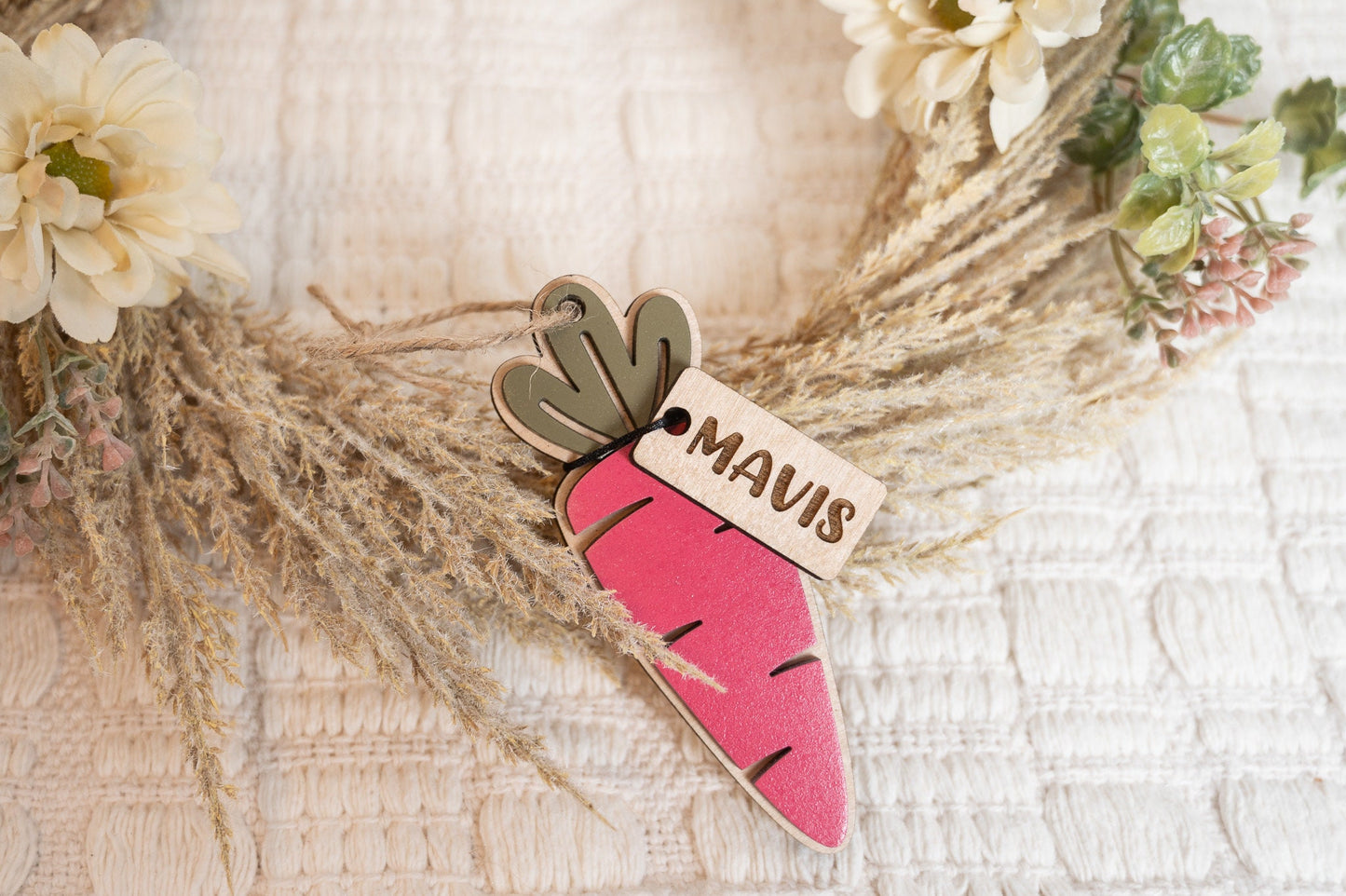 Personalized Easter Basket Name Tag - Carrot Name Tags - Custom Easter Gift Tags - First Easter Tag