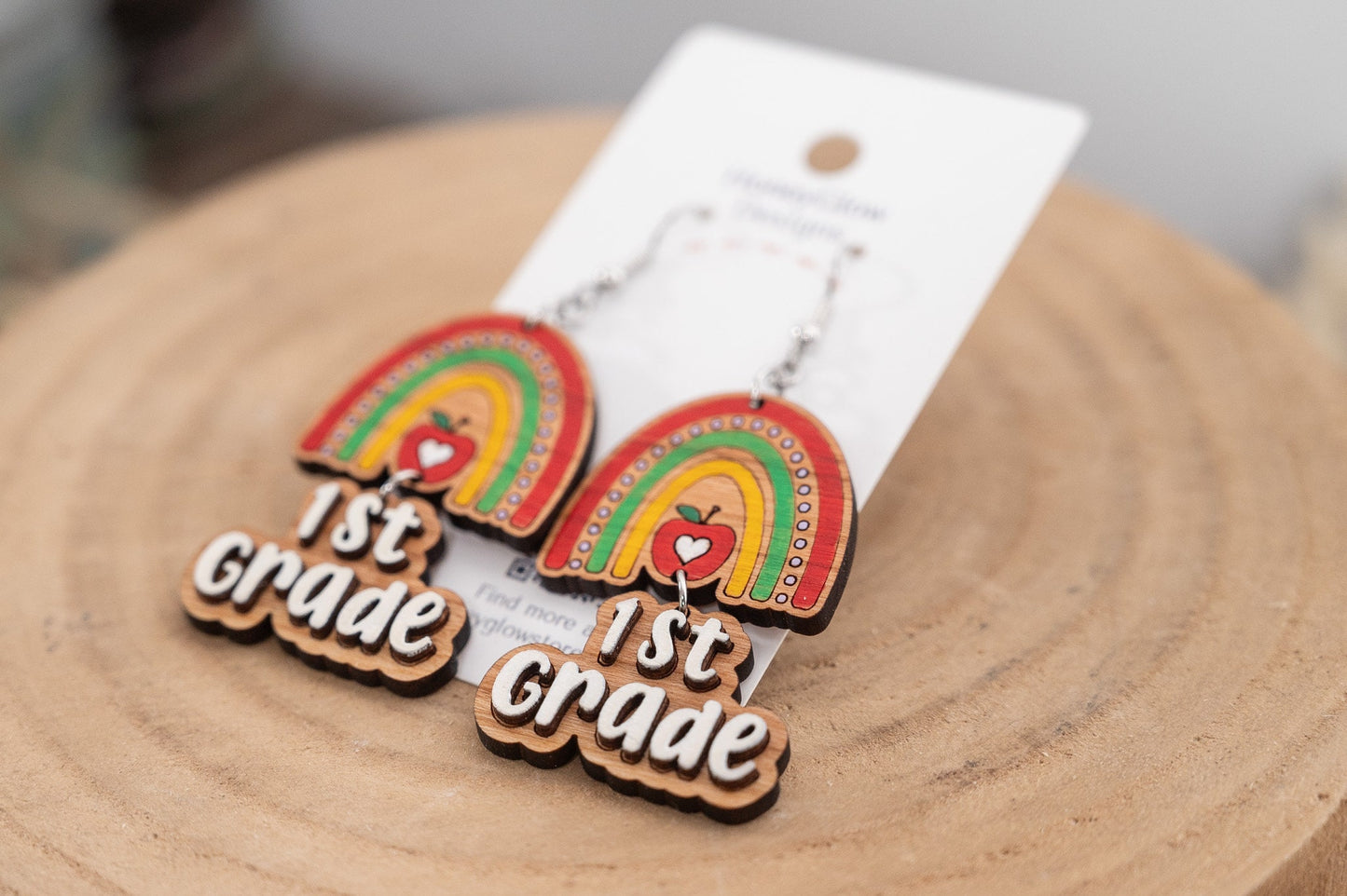 Teacher Grade Rainbow earrings- Teacher Earrings-Teacher Appreciation