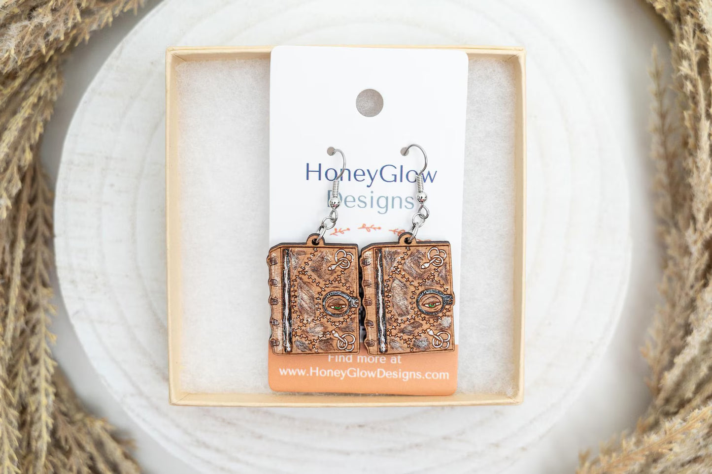 Hocus Pocus Spell Book Earrings