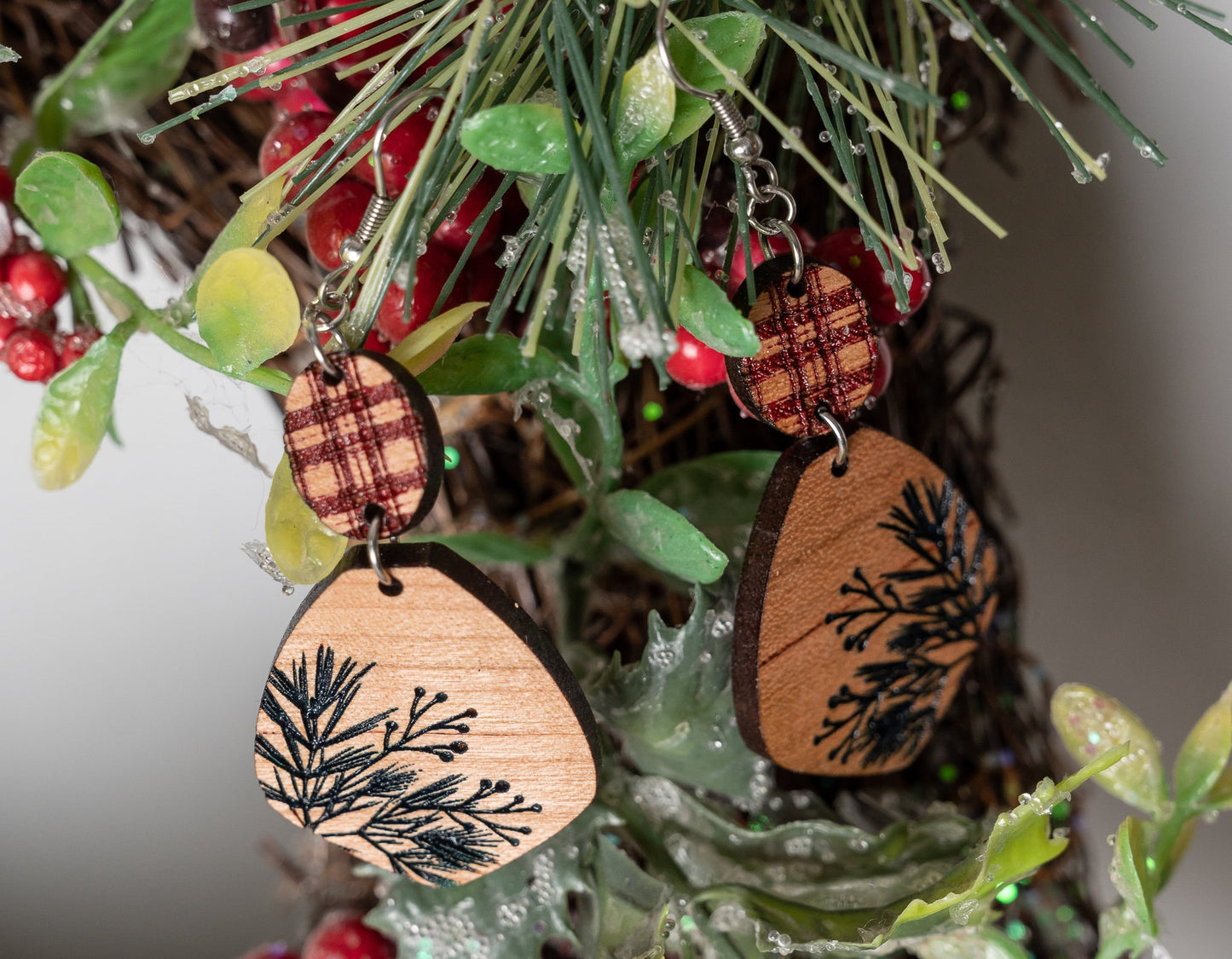 Winter Pine Needle Earrings