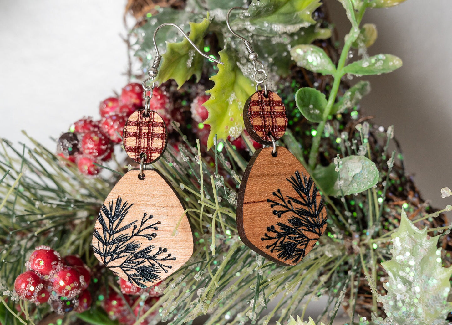 Winter Pine Needle Earrings