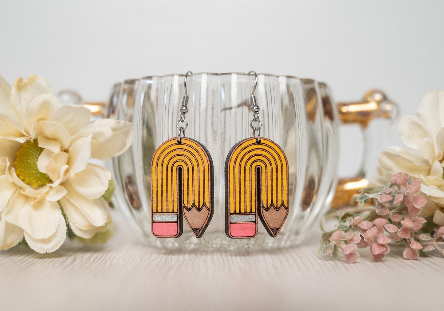 Pencil Earrings/Teacher Earrings/Pencil Stud Earrings