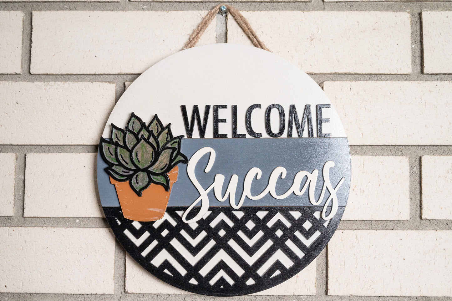 welcome succulent sign Welcome Succas Door Sign - Funny Welcome Sign