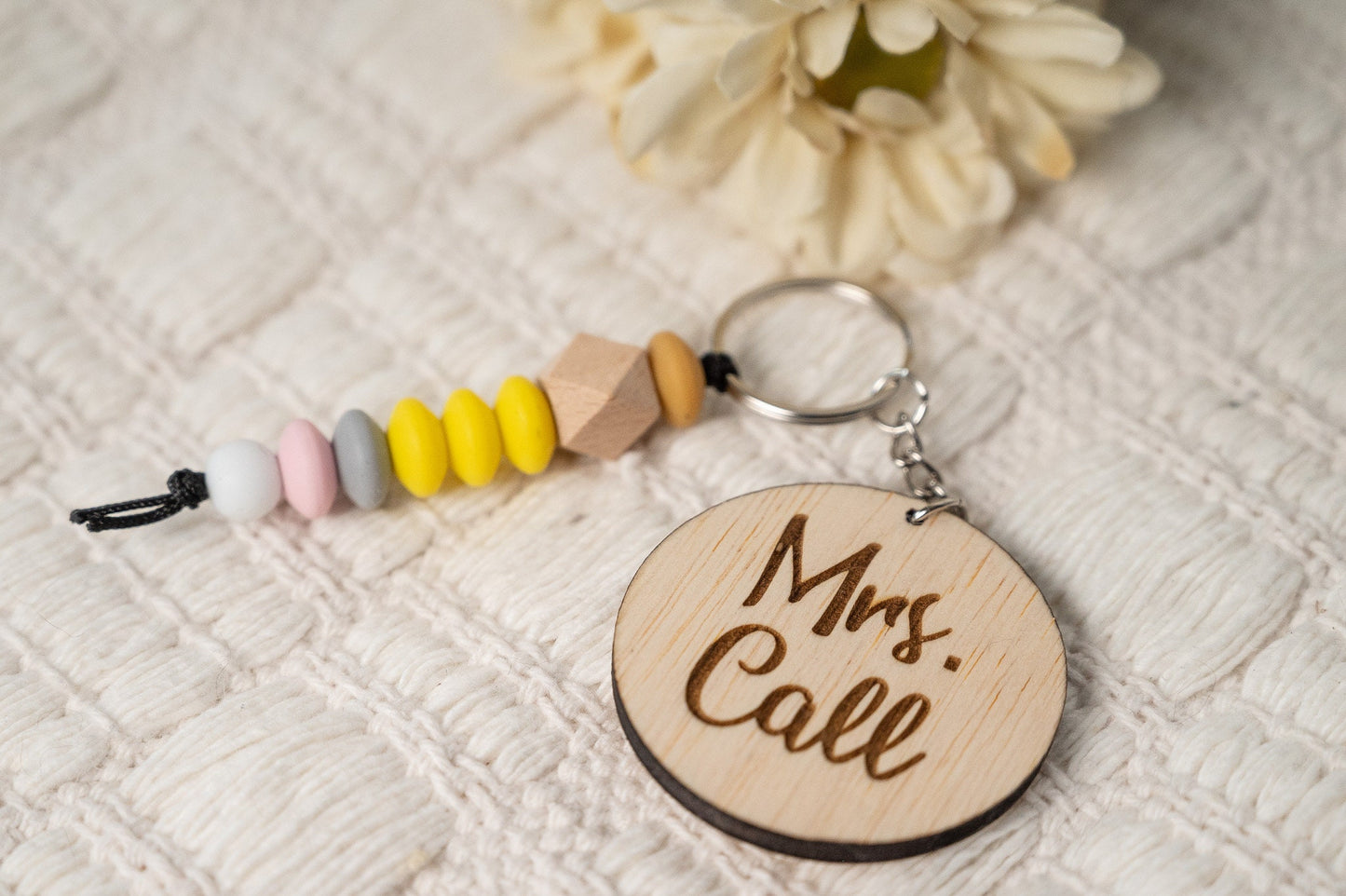Personalized Pencil Keychain/Teacher Keychain