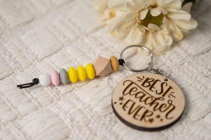 Personalized Pencil Keychain/Teacher Keychain