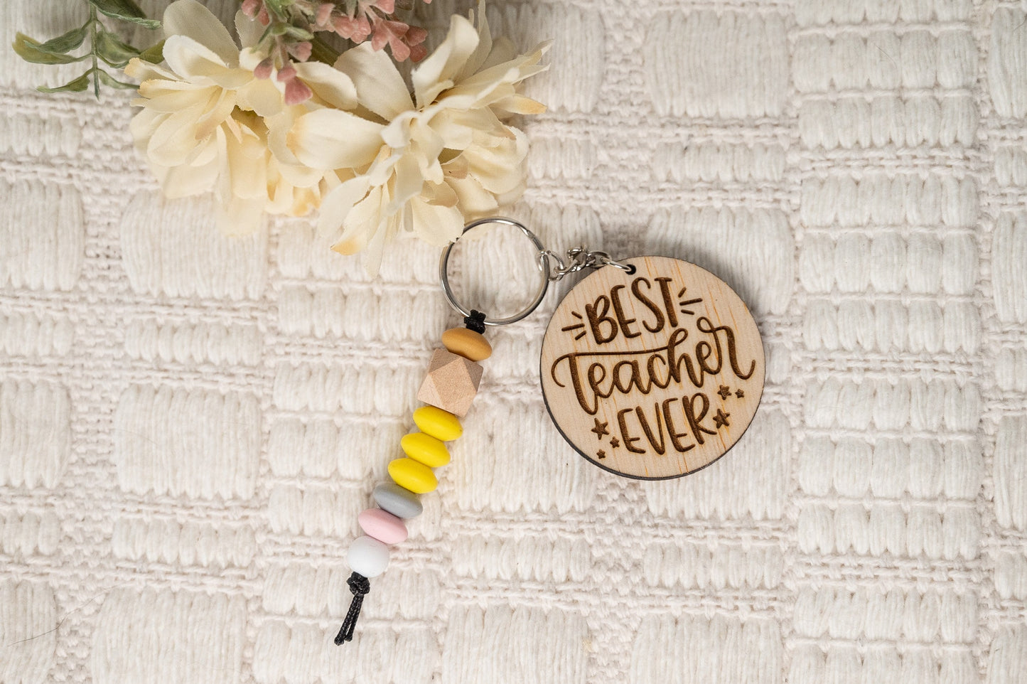 Personalized Pencil Keychain/Teacher Keychain