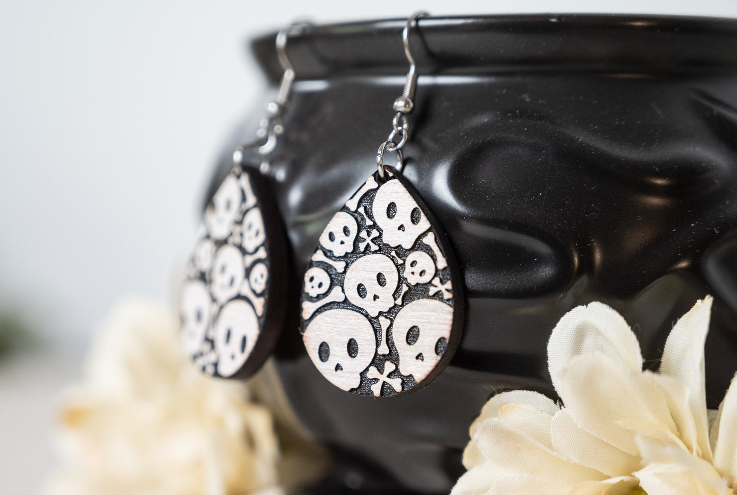 Cute Skull Earrings - Halloween Earrings - Fun Skull Earrings