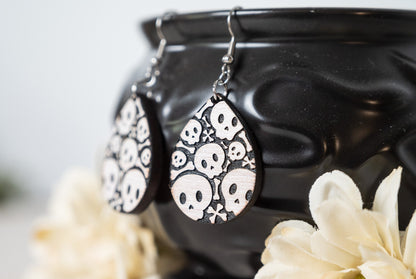 Cute Skull Earrings - Halloween Earrings - Fun Skull Earrings