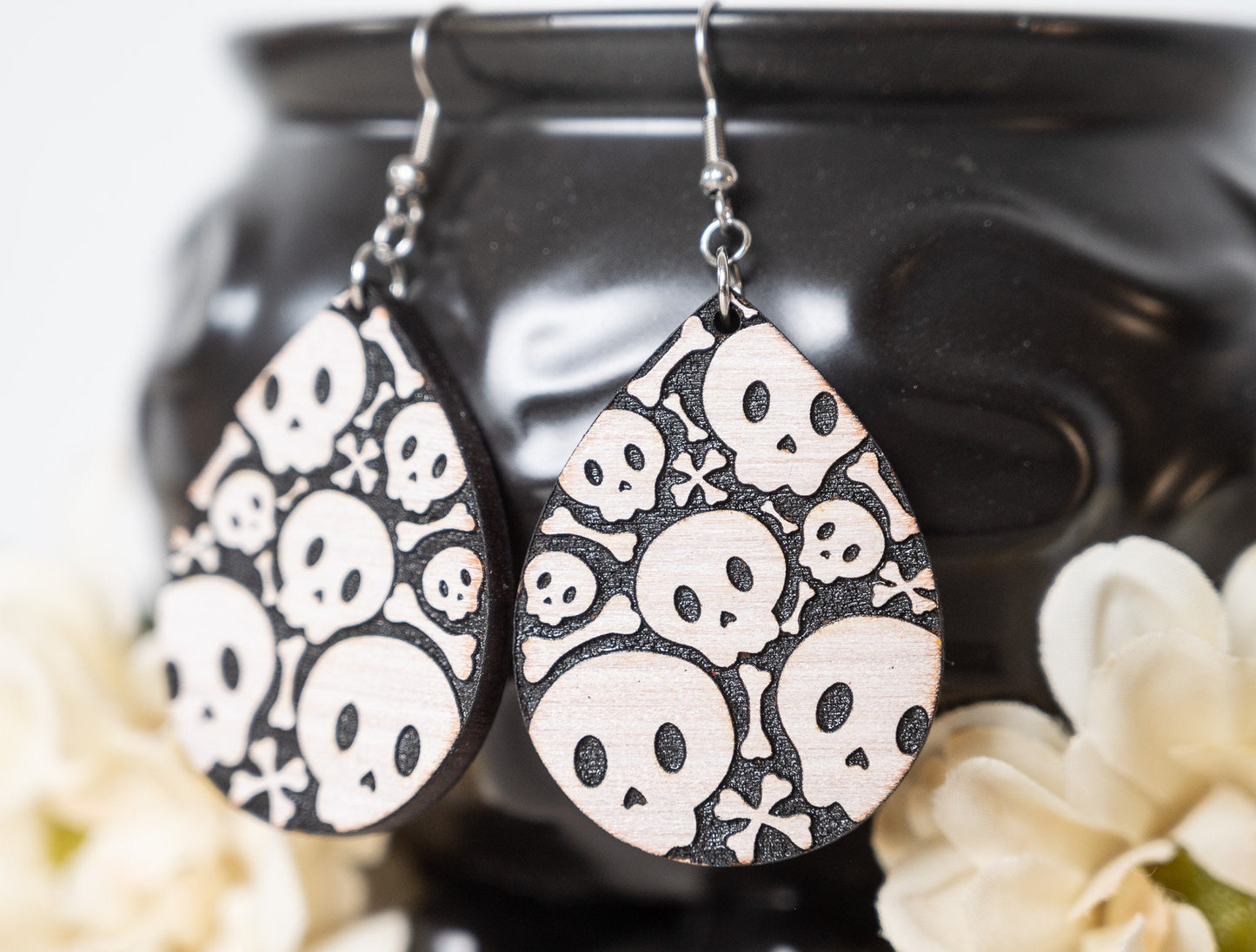 Cute Skull Earrings - Halloween Earrings - Fun Skull Earrings