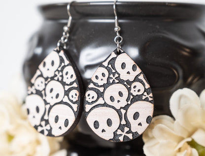 Cute Skull Earrings - Halloween Earrings - Fun Skull Earrings