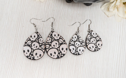 Cute Skull Earrings - Halloween Earrings - Fun Skull Earrings