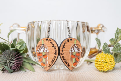 Everything Pumpkin Earrings - Pumpkin Spice Earrings - Pumpkin Latte 3d Earrings - Fall Earrings
