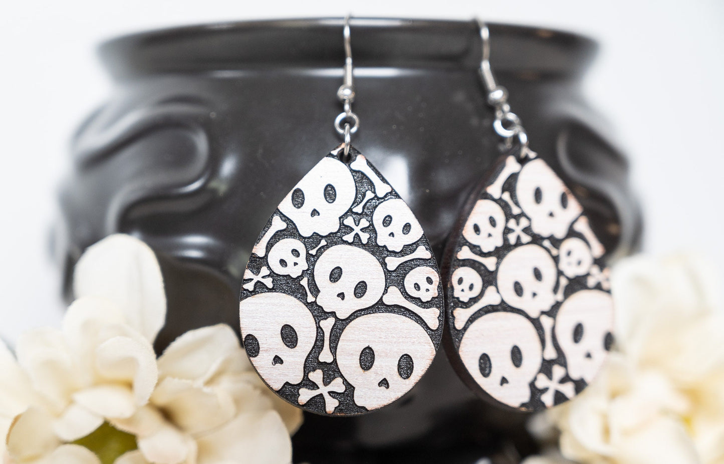 Cute Skull Earrings - Halloween Earrings - Fun Skull Earrings