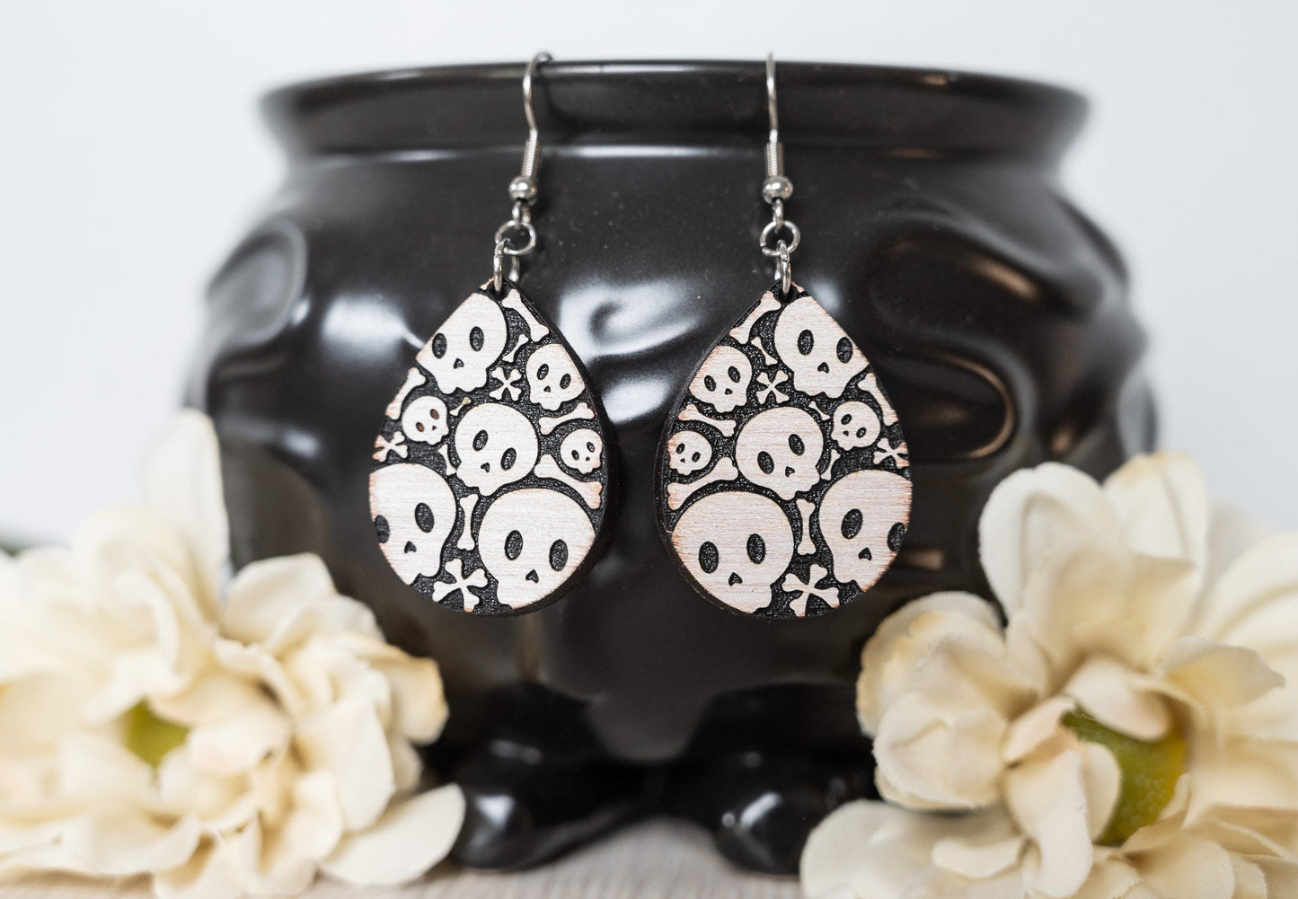 Cute Skull Earrings - Halloween Earrings - Fun Skull Earrings