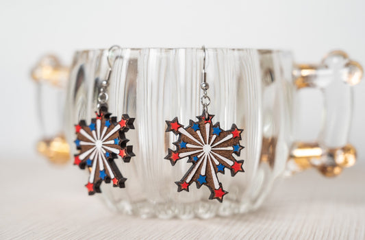 4th of July Fireworks Earrings