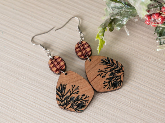 Winter Pine Needle Earrings