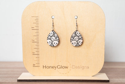 Cute Skull Earrings - Halloween Earrings - Fun Skull Earrings