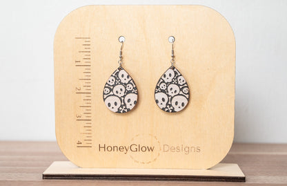 Cute Skull Earrings - Halloween Earrings - Fun Skull Earrings