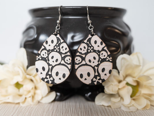 Cute Skull Earrings - Halloween Earrings - Fun Skull Earrings