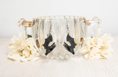 3d Bat Earrings - Bat Earrings - Halloween Earrings