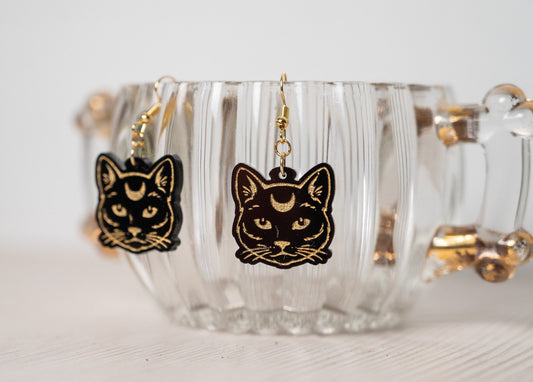 Mystical Cat Earrings