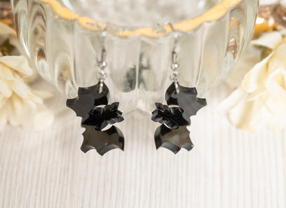 3d Bat Earrings - Bat Earrings - Halloween Earrings