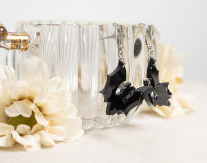 3d Bat Earrings - Bat Earrings - Halloween Earrings
