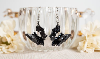 3d Bat Earrings - Bat Earrings - Halloween Earrings