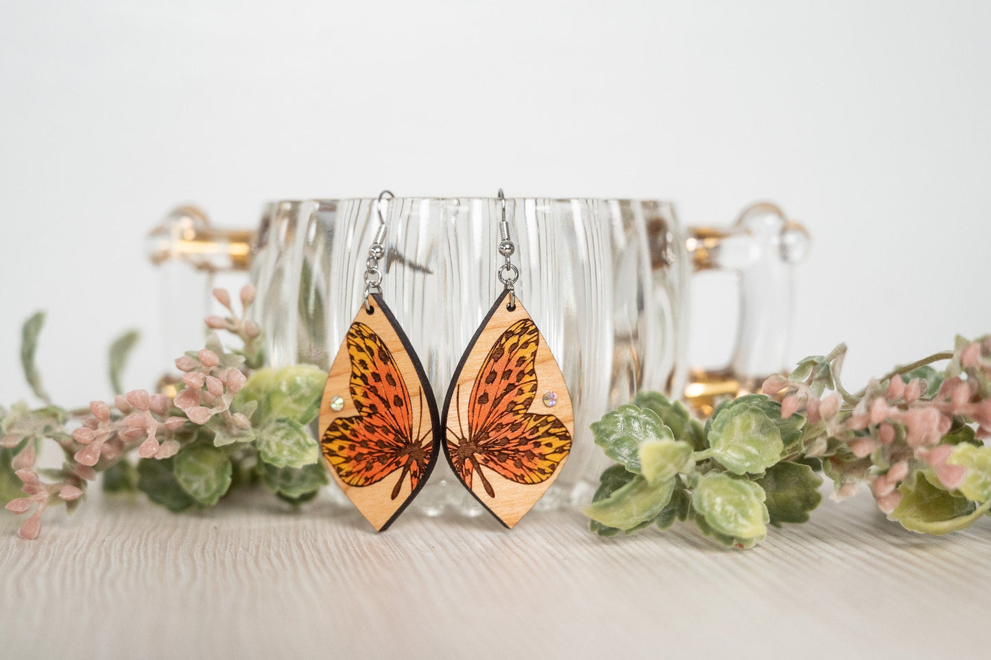 Butterfly Earrings/Spotted Butterfly