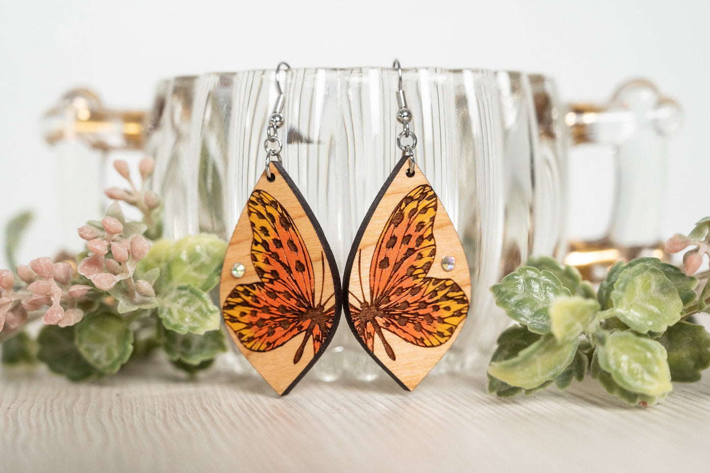 Butterfly Earrings/Spotted Butterfly