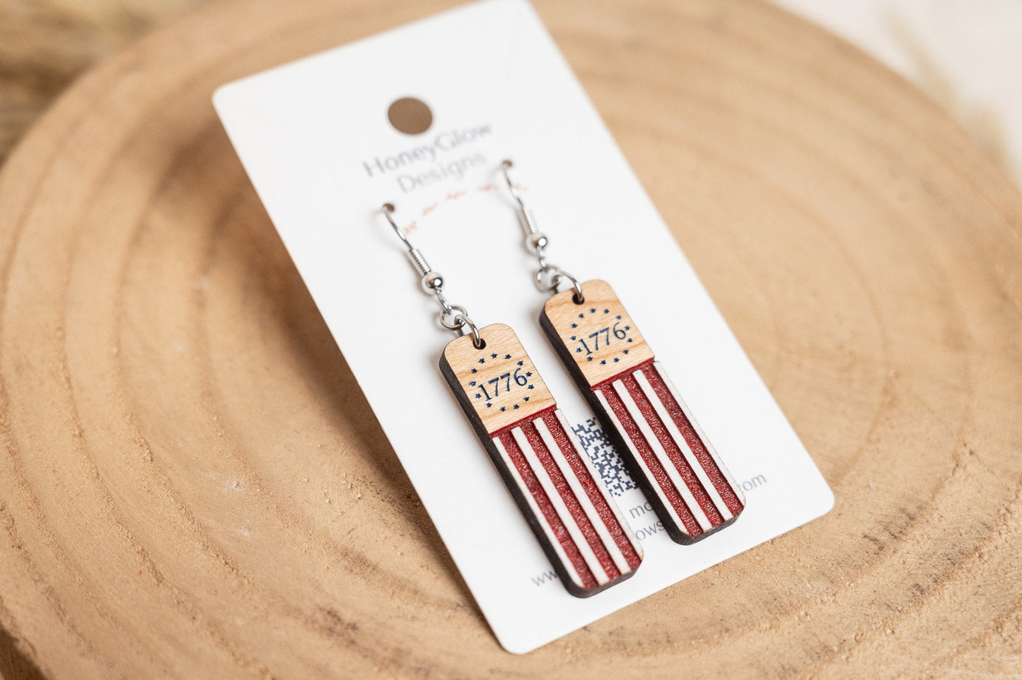 1776 Flag Earrings