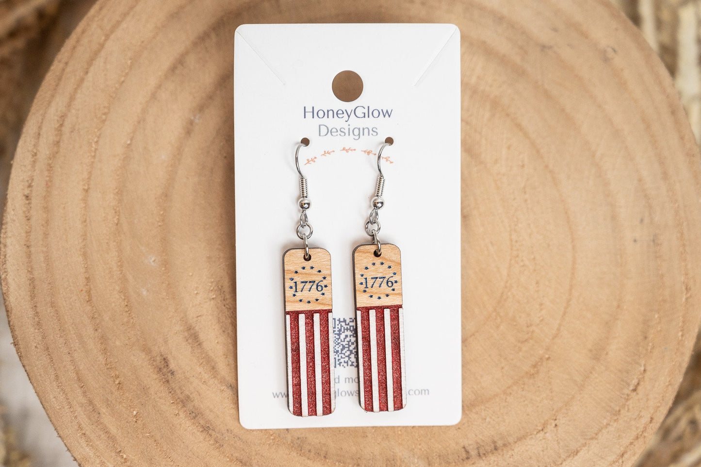 1776 Flag Earrings