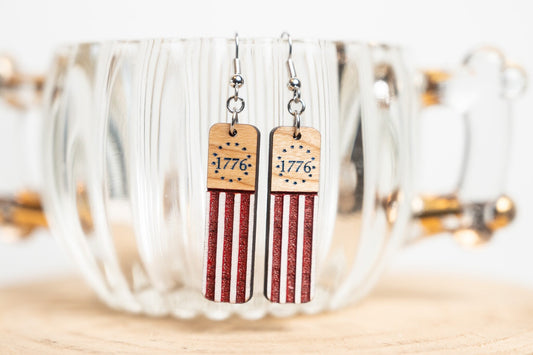 1776 Flag Earrings