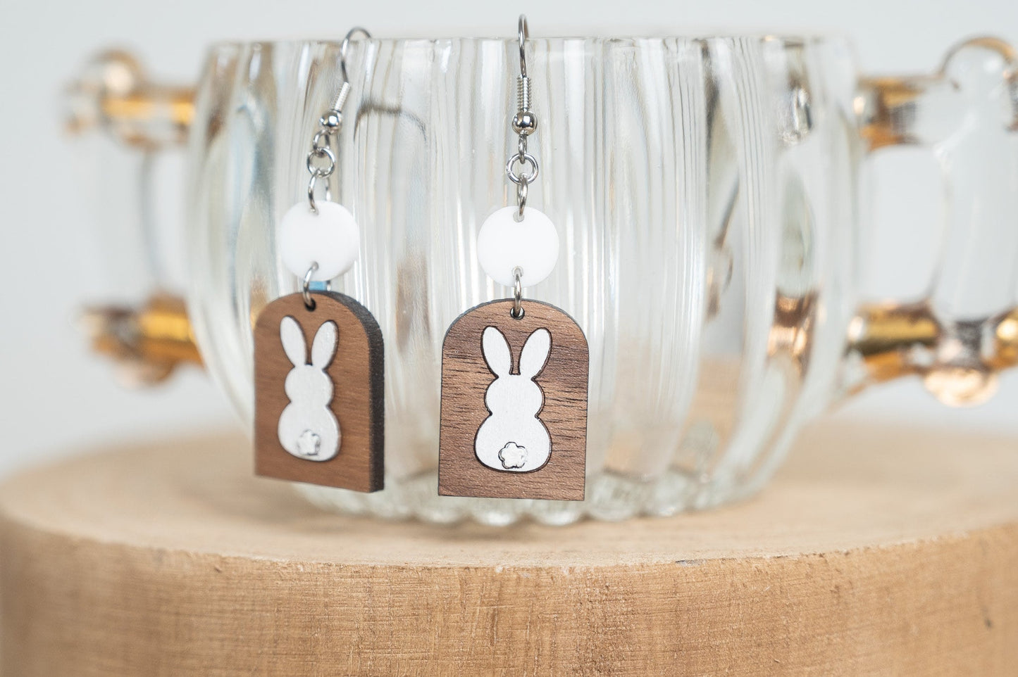 Boho Easter Earrings - Easter Bunny Earrings - Cute Easter Earrings