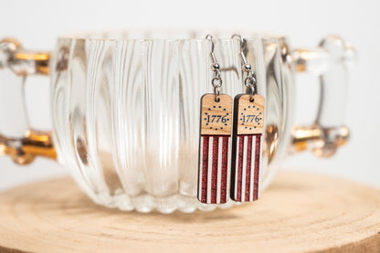 1776 Flag Earrings
