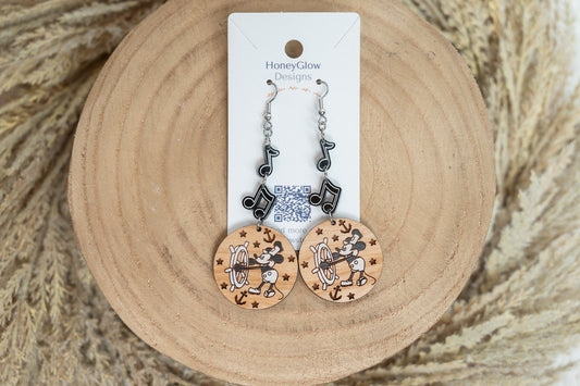 Steamboat Willie Earrings