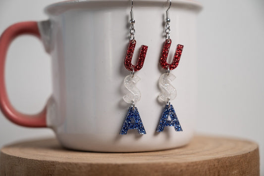 Glitter USA Earrings