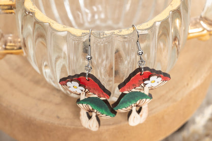 Groovy Mushroom Earrings-Mushroom Earrings