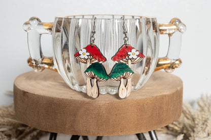 Groovy Mushroom Earrings-Mushroom Earrings